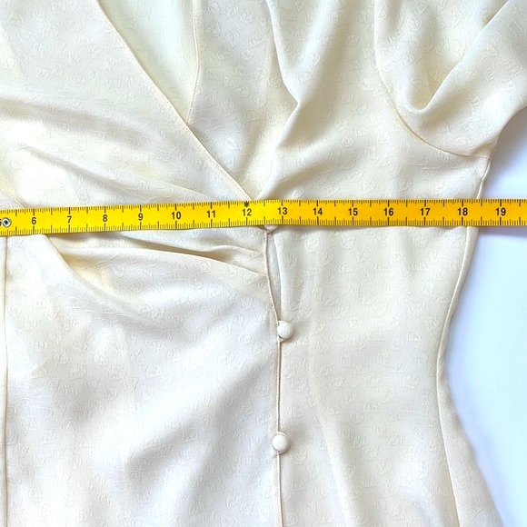 Nine to Five Ivory Blouse Size 40 - Picture 9 of 14